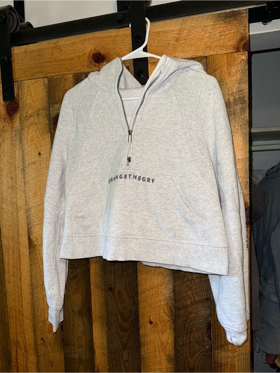 lululemon athletica Sweaters - lululemon athletica Light Gray Cropped Half-Zip Sweater